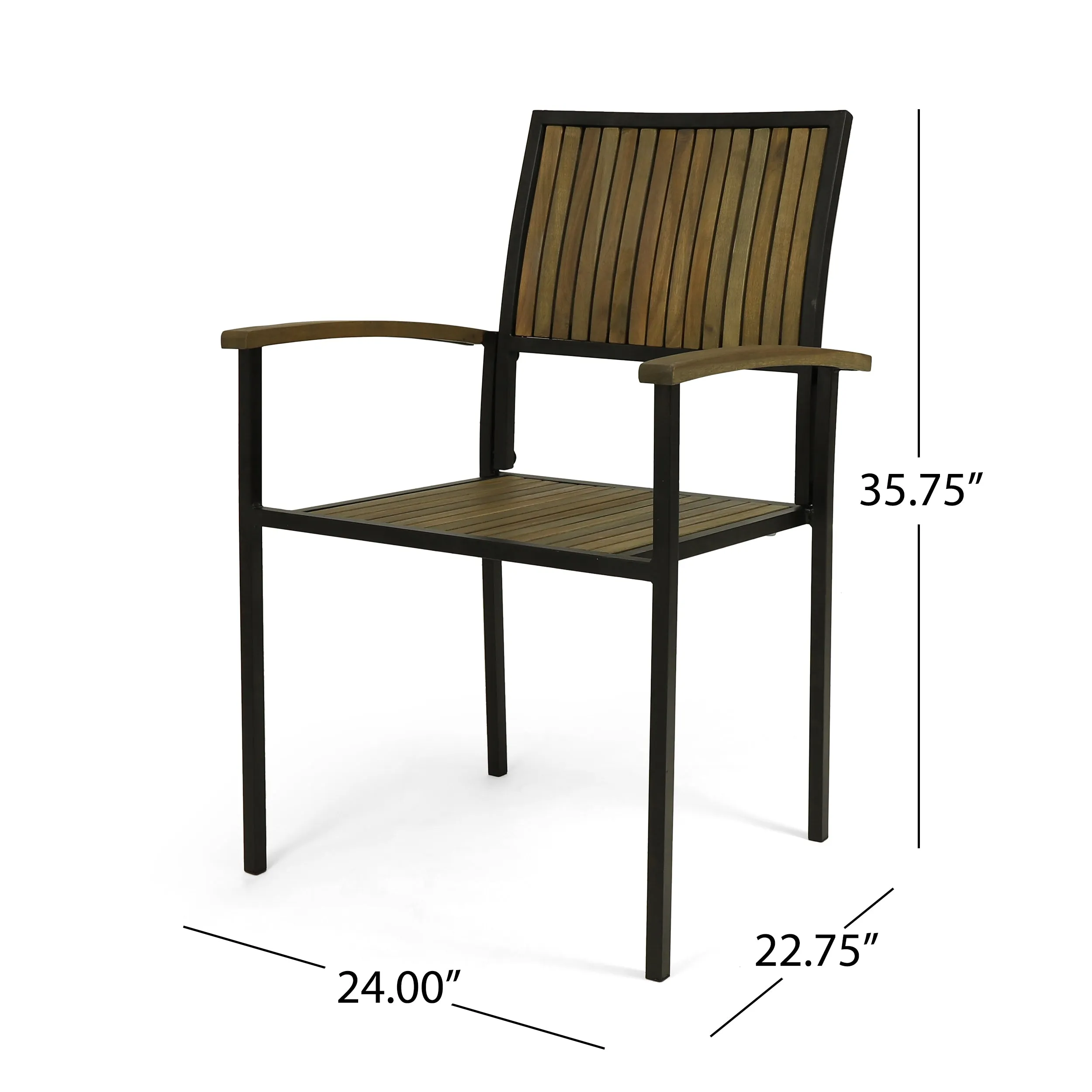 Sylvia Outdoor 4 Seater Acacia Wood Circular Dining Set