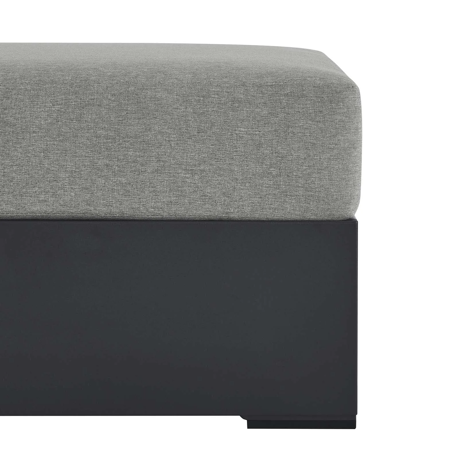 Tahoe Outdoor Patio Powder-Coated Aluminum Ottoman