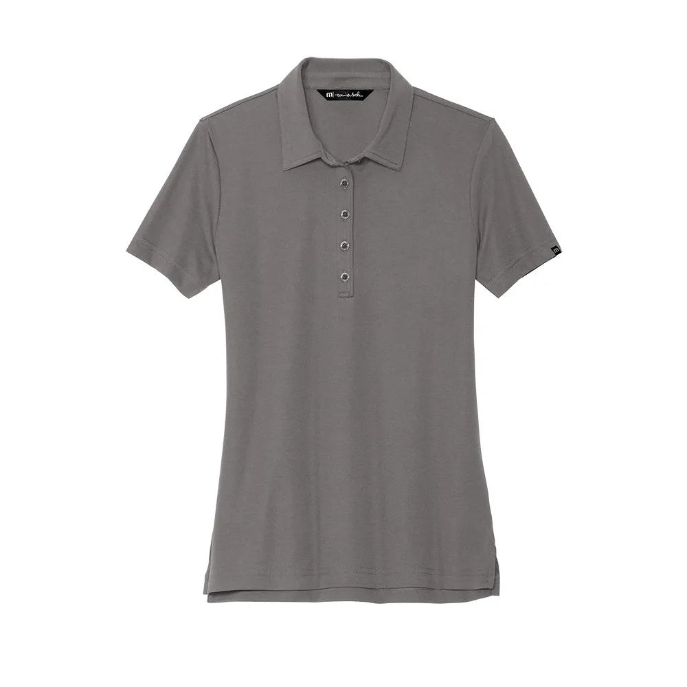 TravisMathew Ladies Oceanside Solid Polo - Quiet Shade Grey