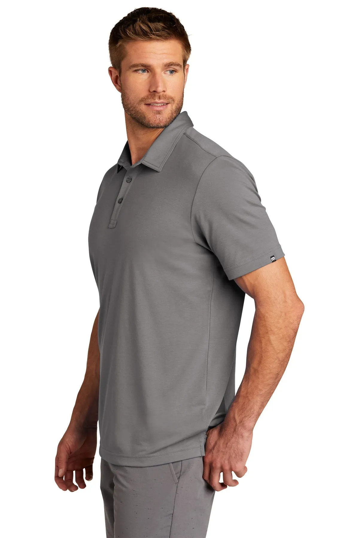 TravisMathew Oceanside Solid Polo Quiet Shade Grey