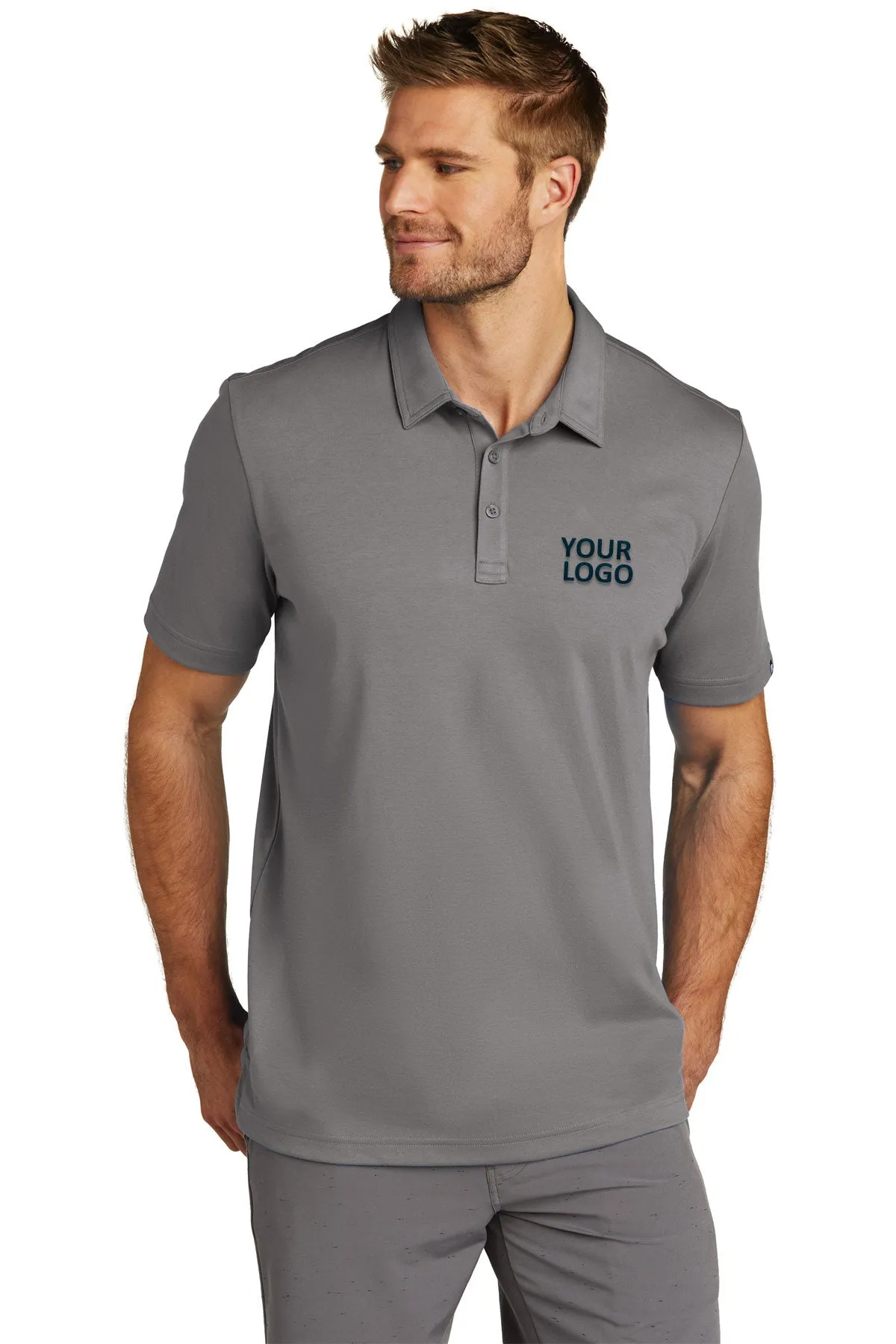 TravisMathew Oceanside Solid Polo Quiet Shade Grey