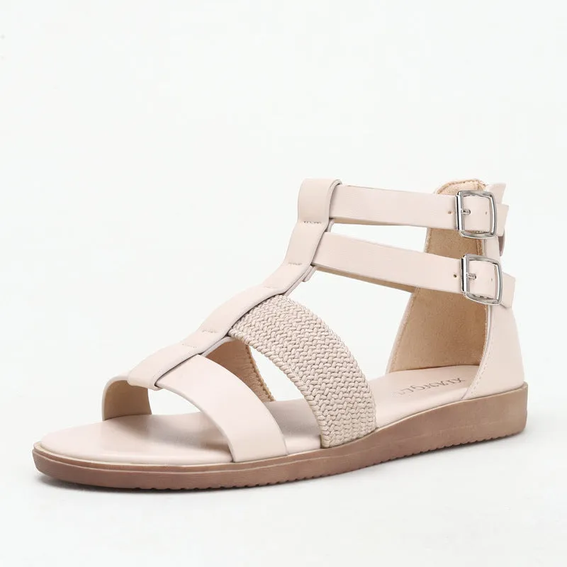 Uniwim Summer beach by the seaside sandals Beach Roman Flat Sandals