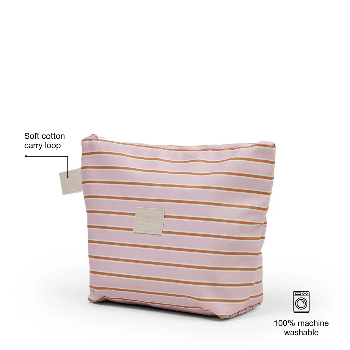 WET BASE LARGE | Soft Pink   Rust Stripe