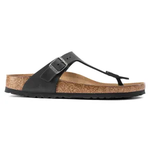 WOMEN'S BIRKENSTOCK GIZEH | BLACK OILED LEATHER